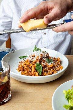 Rotini with fresh parmesan 