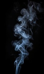 smoke on black background