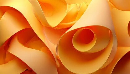 bunch orange spirals