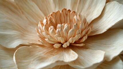 Exquisite Peony Bloom with Delicate Petals in Pale Shades
