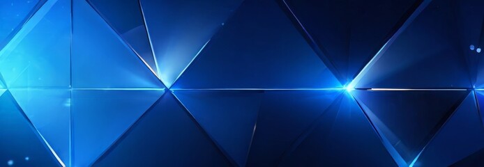 Obraz premium abstract blue background with triangles
