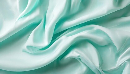 Fototapeta premium close up white and green silk