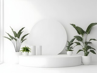 Sophisticated Conference Banner with Abstract Geometric Elements and Customized Meeting Essentials on White Background