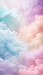 colorful sky with clouds and pink blue