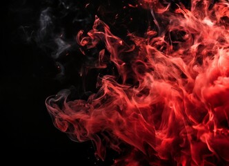 Fototapeta premium red and black background with smoke