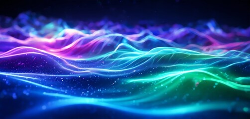 Obraz premium abstract colorful waves background