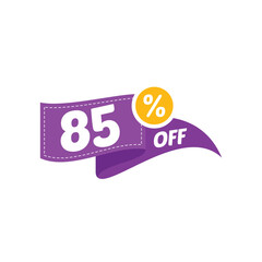 85% Discount Sale Vector Design Collection Template Illustration Flat