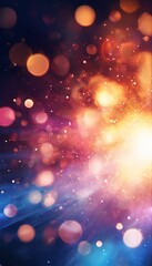 bright background with bo lights and