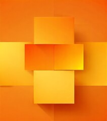 orange background with squares and