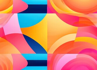 Obraz premium abstract background with colorful shapes