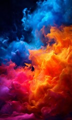 Fototapeta premium colorful smoke background