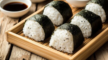 Japanese Rice Balls with Seaweed