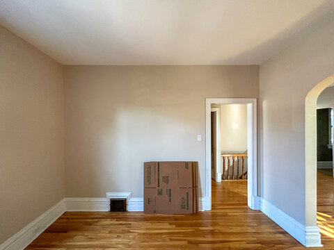 Relocation boxes empty home