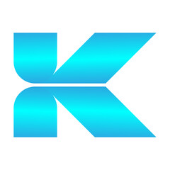 creative modern color full  letter logo design 