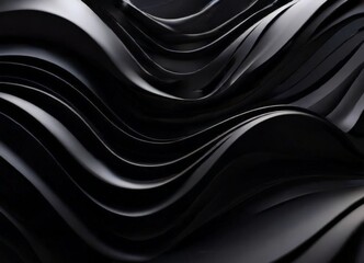 Fototapeta premium black wavy background