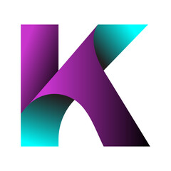 creative modern color full  letter logo design 