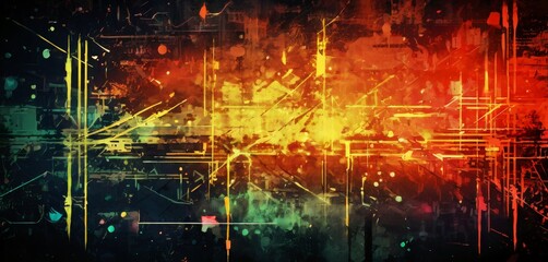 Fototapeta premium colorful abstract background with many different shapes