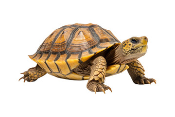 Obraz premium close up of a turtle, appropriate for use in publications on nature, education, and pet care