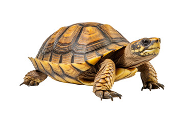 Obraz premium close up of a turtle, appropriate for use in publications on nature, education, and pet care