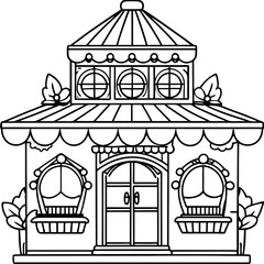 ancient greek temple vector