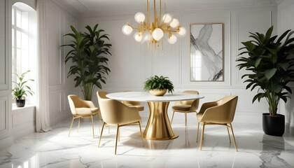 Obraz premium Photo interior modern design room 3d illustration