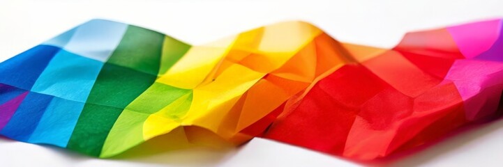 rainbow colored paper rainbows