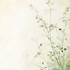 Delicate watercolor botanical digital paper floral background in soft basic nude beige tones