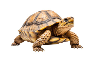 Obraz premium close up of a turtle, appropriate for use in publications on nature, education, and pet care