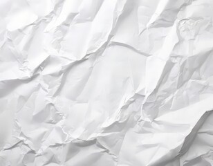 Fototapeta premium white crumpled paper background