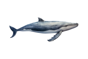 A whale jumps from the water, splashing water. Suitable for marine conservation, marine life education, holiday promotions, and wildlife documentaries