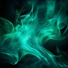 Obraz premium green smoke background