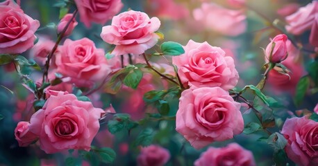 Fototapeta premium pink roses wallpapers