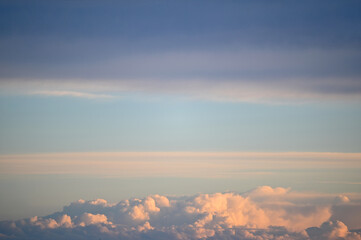 Cloudy and sunset sky, for backgrounds or textures