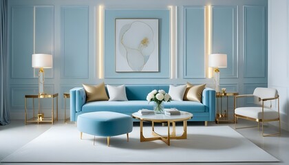 Photo interior modern design room 3d illustration