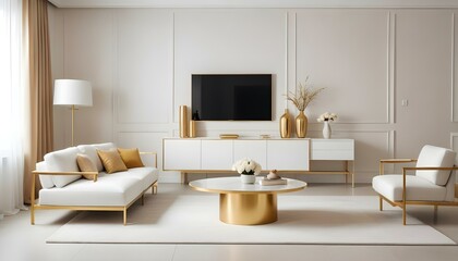 Photo interior modern design room 3d illustration