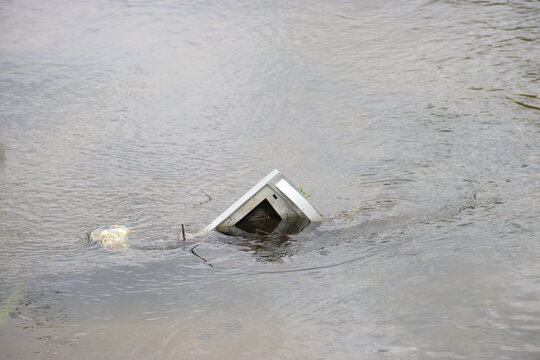 trash in the water