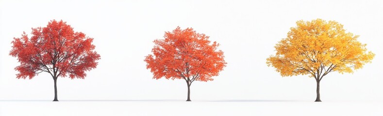 red autumn tree
