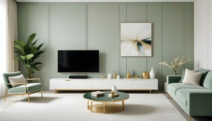 Photo interior modern design room 3d illustration