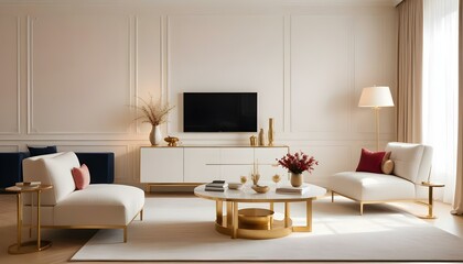 Photo interior modern design room 3d illustration