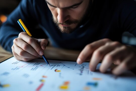 Business plan with a detailed action plan and timeline, structured company goals