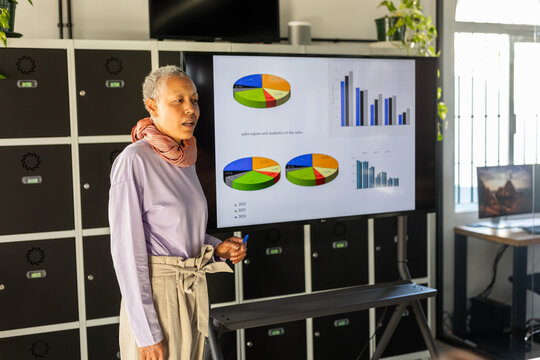 TEAM MANAGER GIVING INSTRUCTIONS TO HIS EMPLOYEES
