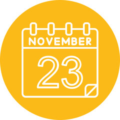 November Vector Icon Design