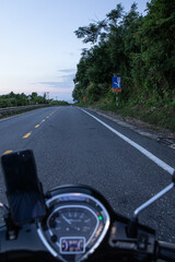 motorbike on the road in Vietnam