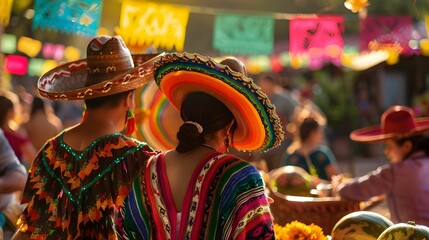 MEXICAN FIESTA. BACKGROUND. WALLPAPER  CONCEPT