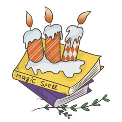 Magic candles and old books