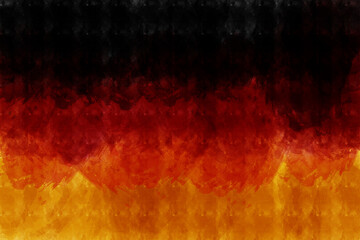 Germany colorful brush strokes painted national country German flag icon. Painted texture.