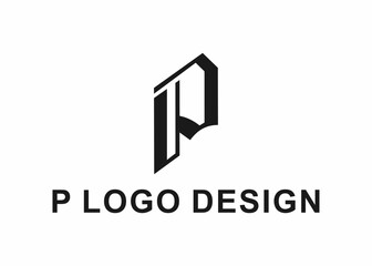 letter p logo, design, vector, illustration, creative icon, template