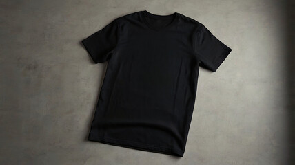 Free photo New t-shirt mockup with copy space on gray background	