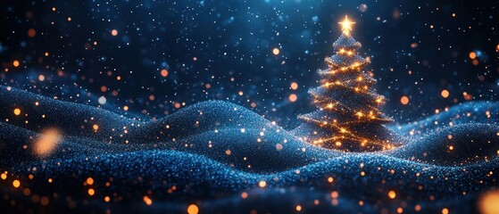 Naklejka premium Elegant minimalist Christmas background, abstract design.