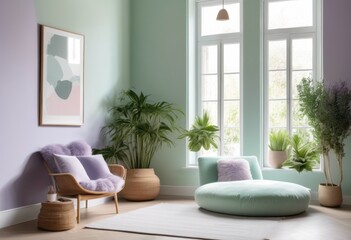 tranquil interior soft gentle calming decor creating serene atmosphere relaxation peace, soothing, peaceful, relaxing, ambiance, harmony, minimalism